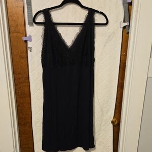 2 Gilligan & O'Malley Black Lace Chemise